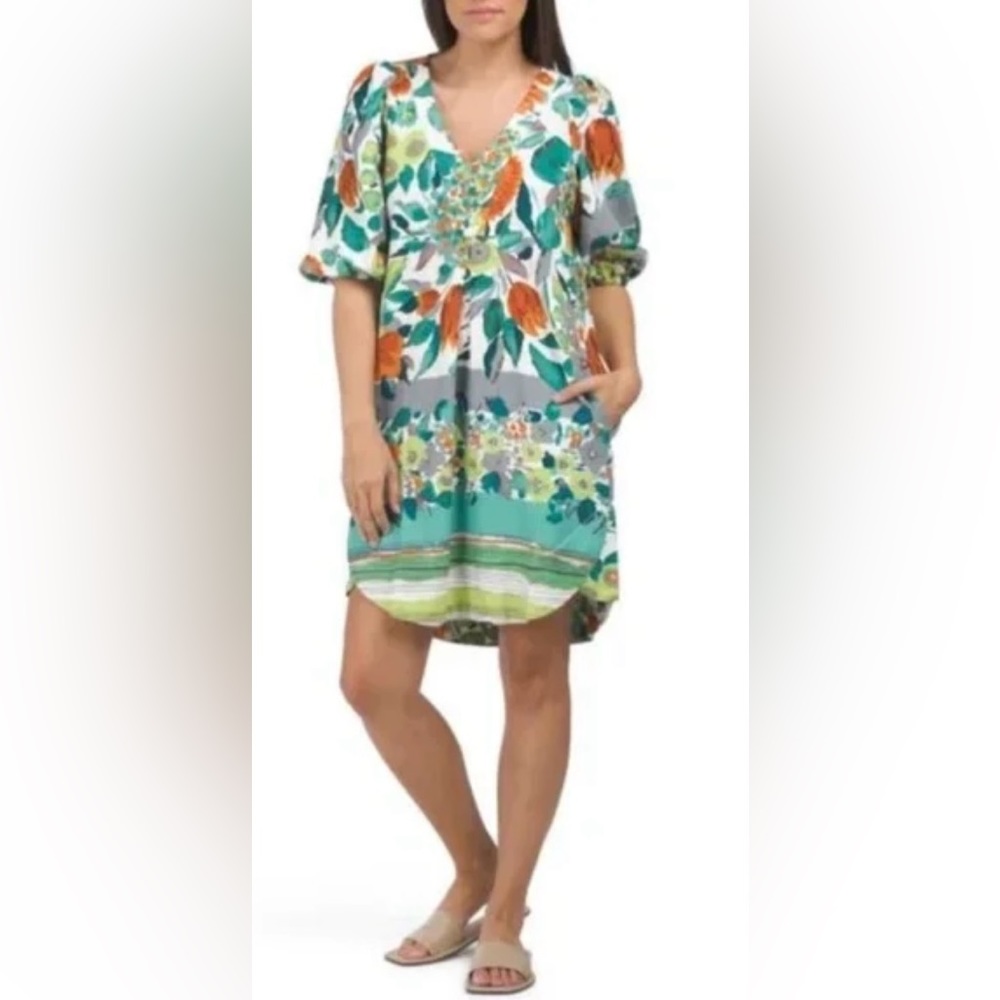 CYNTHIA ROWLEY linen dress
